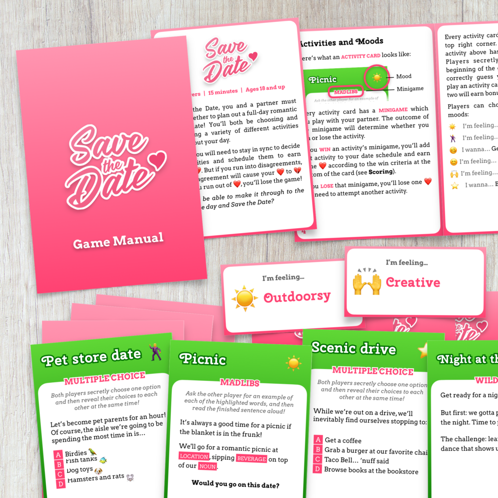 Save the Date – card game